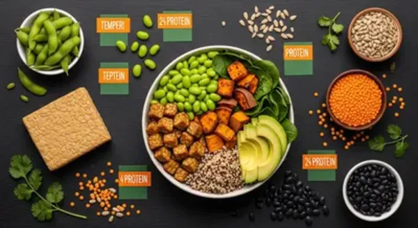 Edamame and Tempeh Protein Bowl