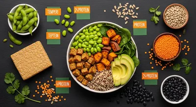 Edamame and Tempeh Protein Bowl