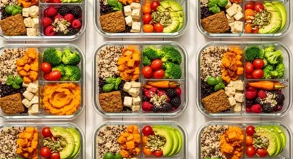 Plant-based athlete meal prep